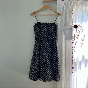 Laundry By Shelli Segal Black and White Strapless Dress